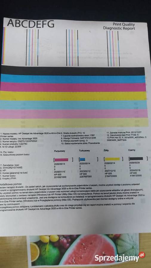 DRUKARKA HP 3525 WiFi 4 tusze kable komplet sprzedam