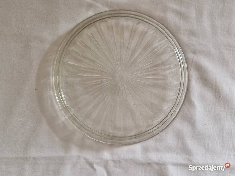 Okrągła taca szklana HSG Hortensja PRL mazowieckie Warszawa sprzedam