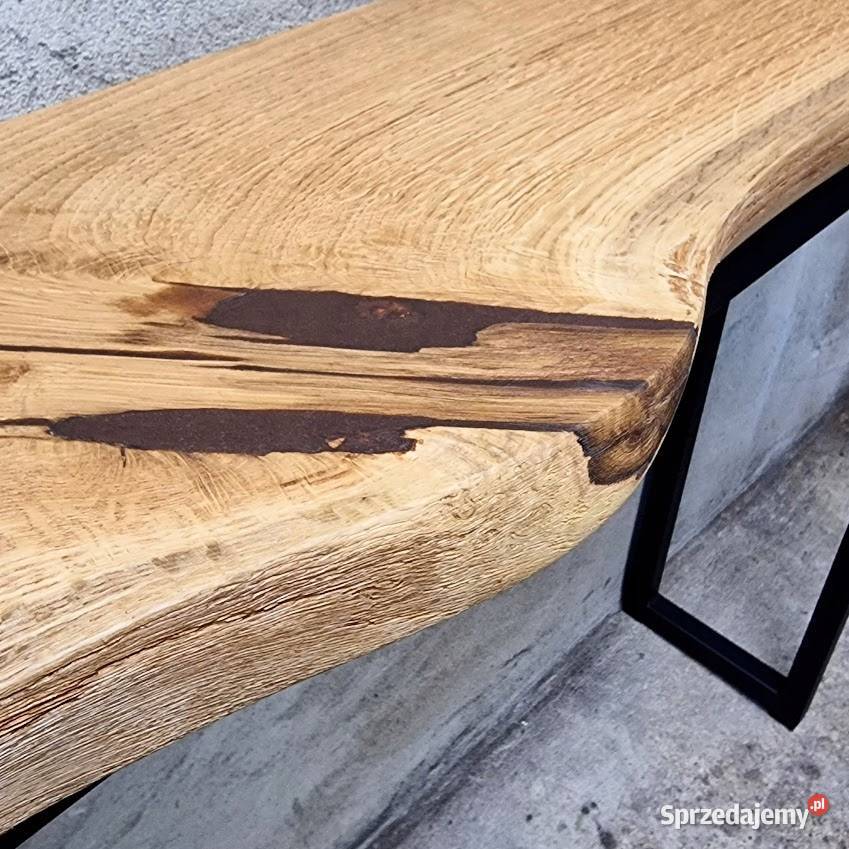 Konsola loft BLAT DĘBOWY NA WYMIAR naturalna Bartoszyce sprzedam
