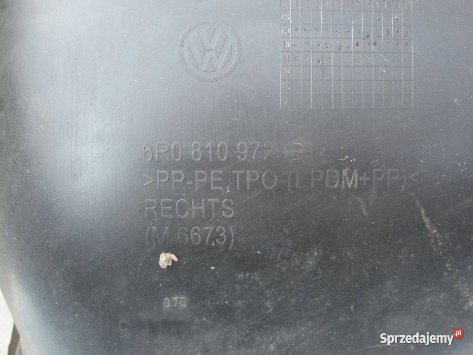 vw polo cross 6r 6r0 1014r nadkole tył prawe osobowe Rakoniewice