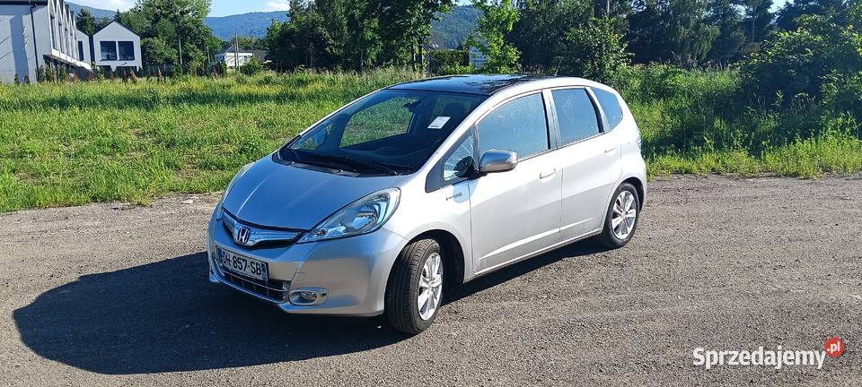Honda Jazz III 13 Hybrid 2014 Najbogatsza wesja 135000km śląskie Bielsko-Biała