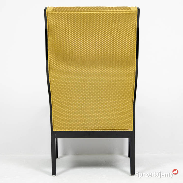 Fotel Uszak Biedermeier Antyk Stary Czarny wielkopolskie