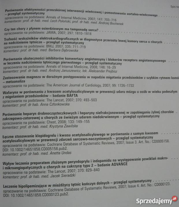 POSTĘPY W KARDIOLOGII 20072008 lubuskie