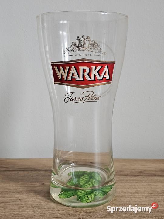 szklanka pokal kufel na piwo Warka 05l