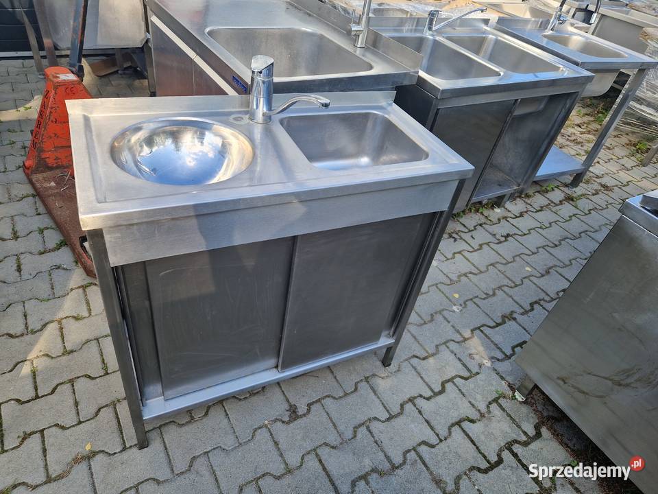 Zlew Gastronomiczny 2 Komorowy Drzwi Suwane Ostrów Wielkopolski