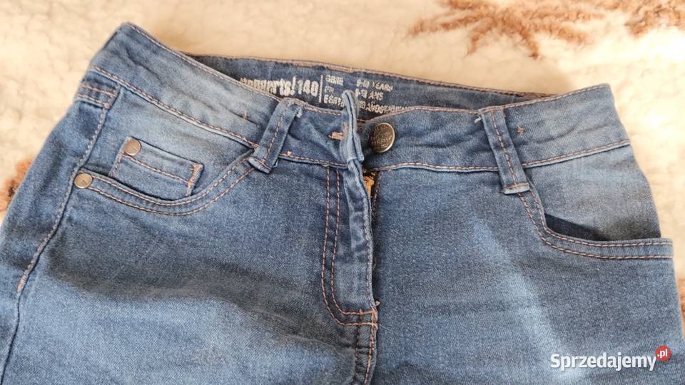 spodnie dziewczęce jeansowe rozmiar 140 Rozmiar 140 Poznań sprzedam