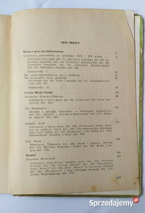 LITERATURA OKRESU MŁODEJ POLSKI Podręczniki