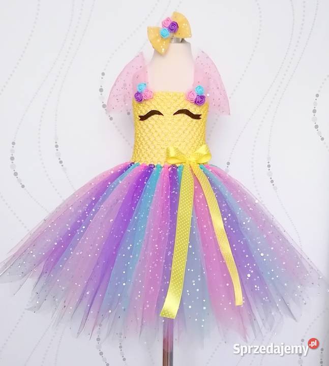 Sukienka przebranie Unicorn strój jednorożec