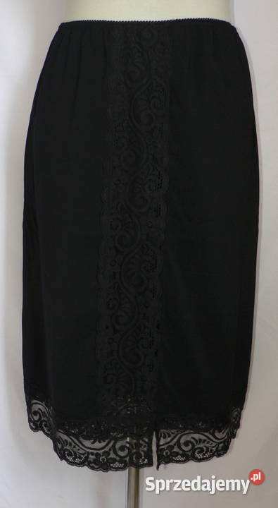 SISLEYpiękna czarna midi spódniczka z koronką 40 Łódź sprzedam