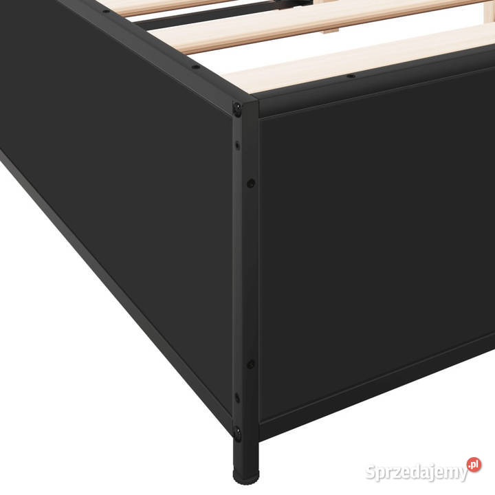 Łóżko Metalowe Czarne Rama Łóżka Ze Stelażem 29cm sprzedam