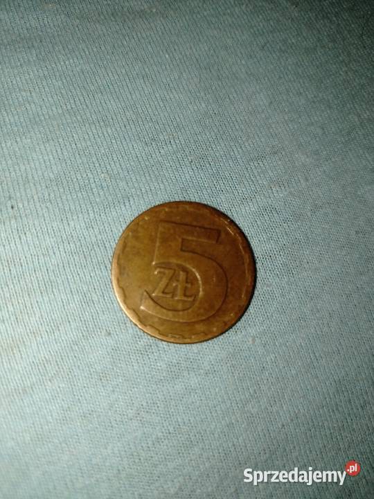 Moneta 5 złotych bez znaku menniczego 1977 Szczecin sprzedam