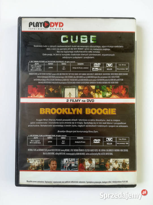 2 Filmy Cube Brooklyn Boogie DVD lektor Krosno sprzedam