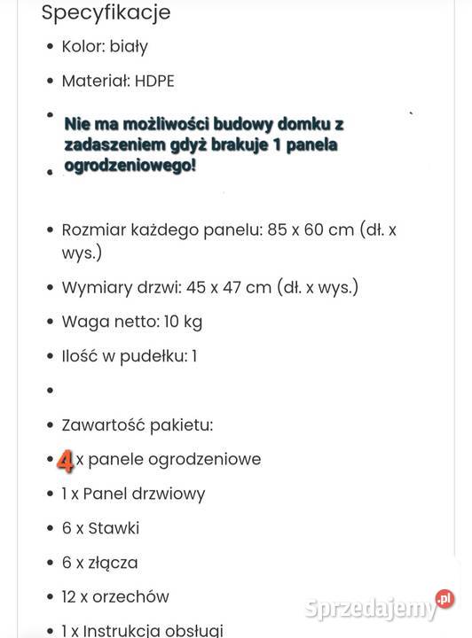Kojec zwierzat domowych I mniejszych