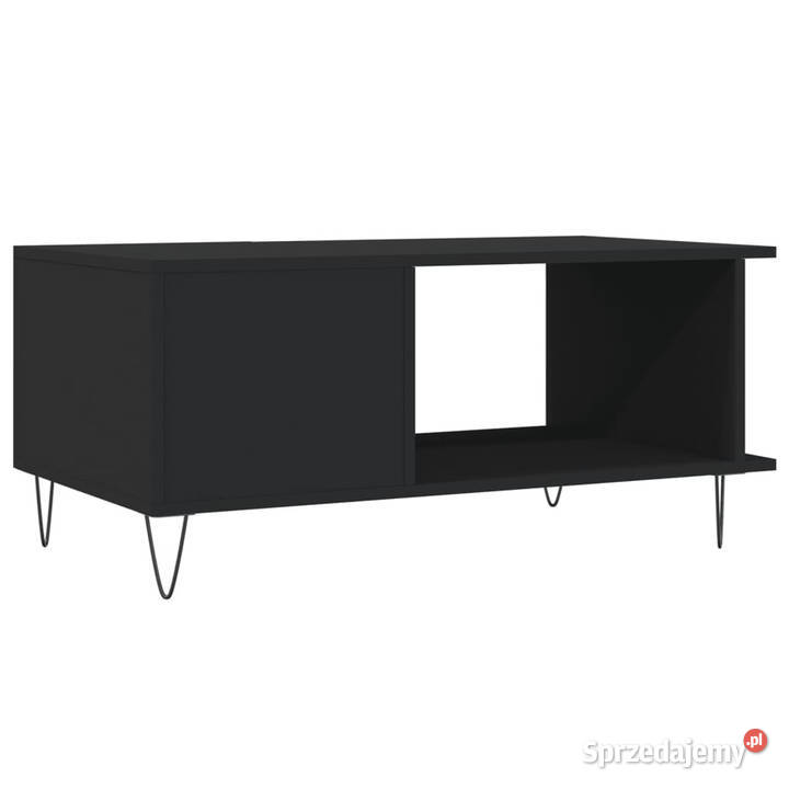 Stolik kawowy czarny 90x50x40 materiał Warszawa sprzedam