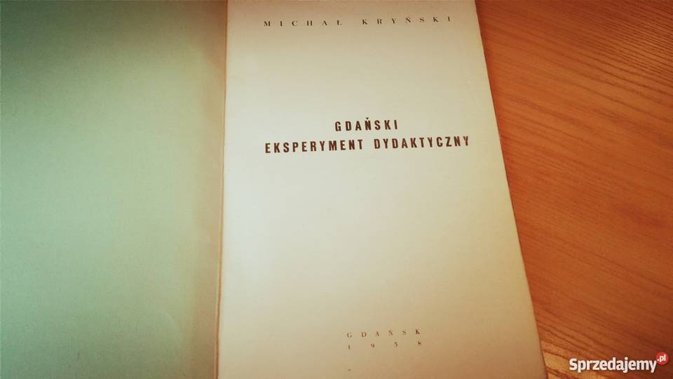 Gdański eksperyment dydaktyczny Kryński Michał Gdańsk