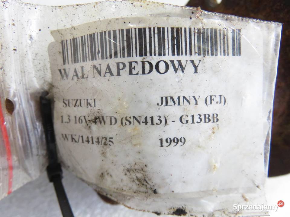 WAŁ NAPĘDOWY SUZUKI JIMNY 13 16V 4WD