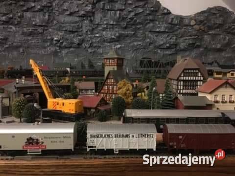 Makieta kolejowa z kolejkami i innymi Szamotuły