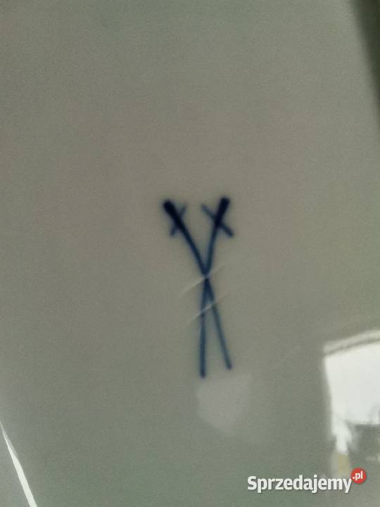 Stara wielka patera półmisek Winorośl Winogrona Porcelana i szkło Katowice