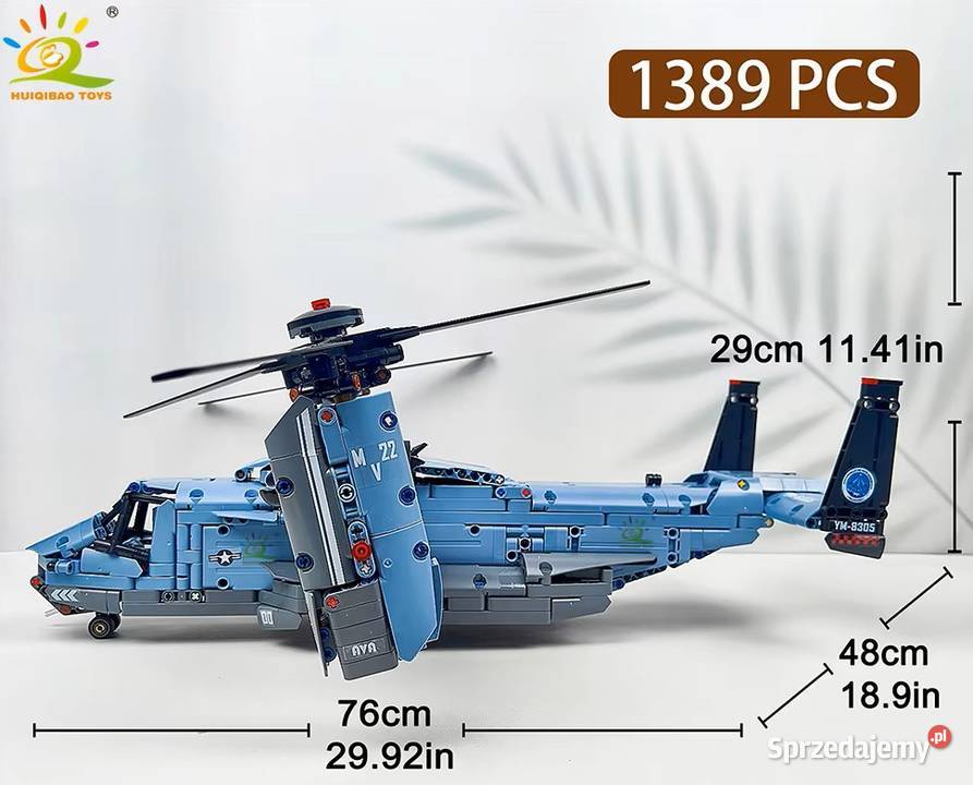 V22 Samolot Osprey Wirnikowy Helikopter Klocki Dla Dziecka mazowieckie Milanówek