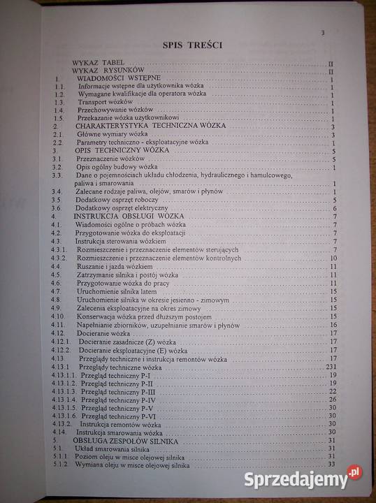 Instrukcja obsługi DTR wózka widłowego RAK7 technika, nauki techniczne Siemianowice Śląskie sprzedam