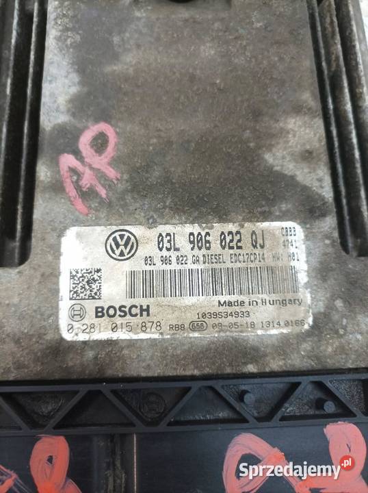 STEROWNIK SILNIKA 03L906022QJ 0281015878 20 TDI