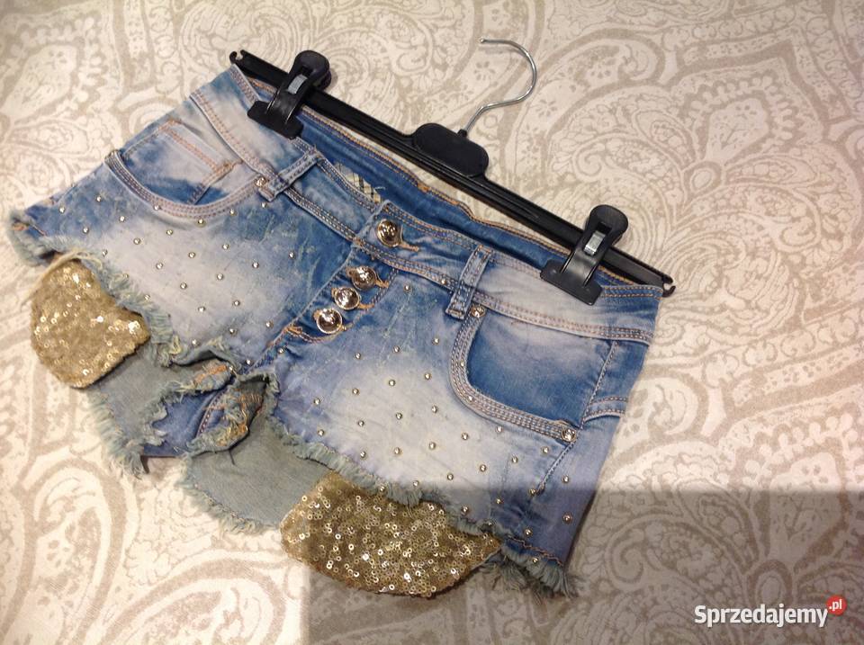 Spodenki Jeans Damskie z Dżetami SM Nowa Sól sprzedam