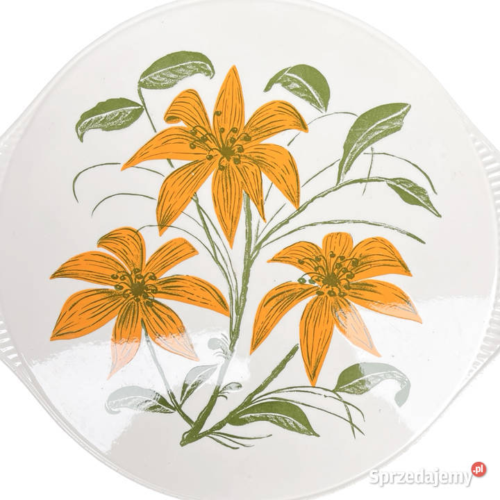 Patera Edelkeramik Grnstadt z motywem kwiatowym Porcelana i szkło mazowieckie Warszawa sprzedam