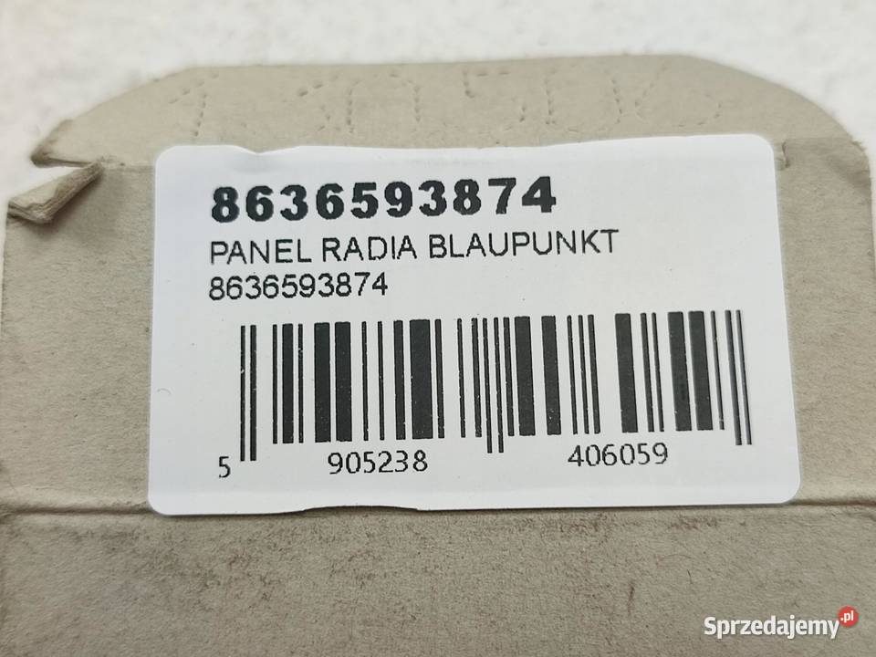 PANEL RADIA KASETOWEGO BLAUPUNKT 8636593874