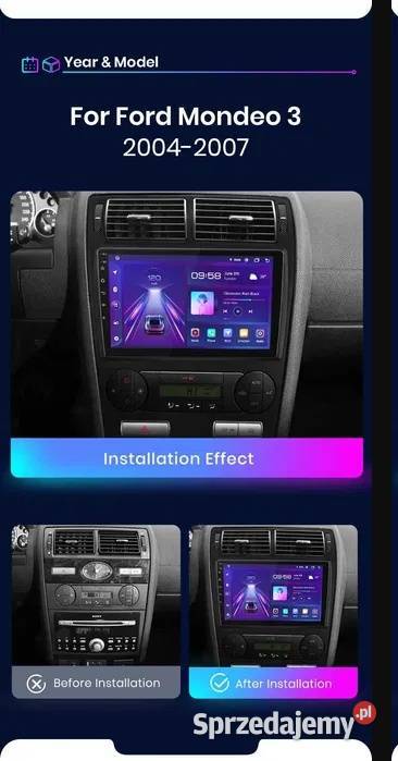 Radio android 13 Mondeo 3 mk3 20042007 gps Radioodtwarzacze Elektronika Ożarowice