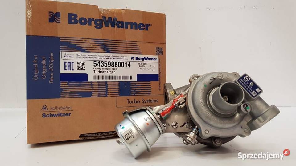 Turbosprężarka BorgWarner KKK 54359880014 Turbosprężarki mazowieckie Siedlce
