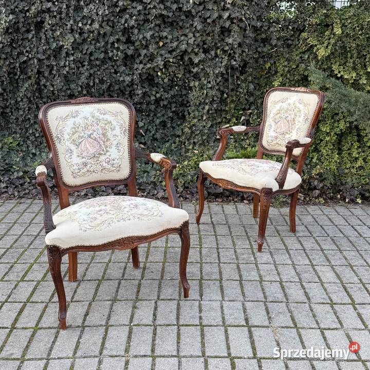 ARTexpert Para foteli Ludwik fotel tapicerka Dobrzany