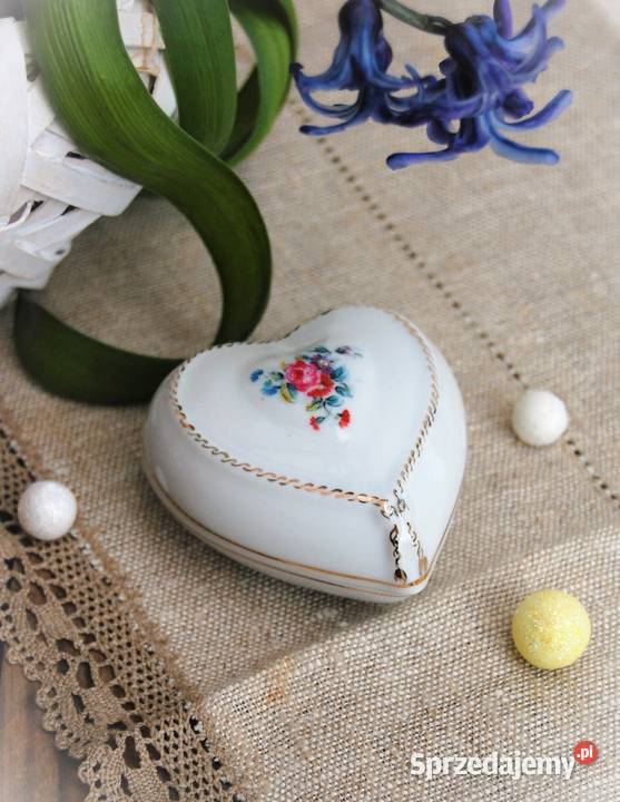 Puzderko szkatułka serce porcelana Ćmielów lubelskie Lublin sprzedam