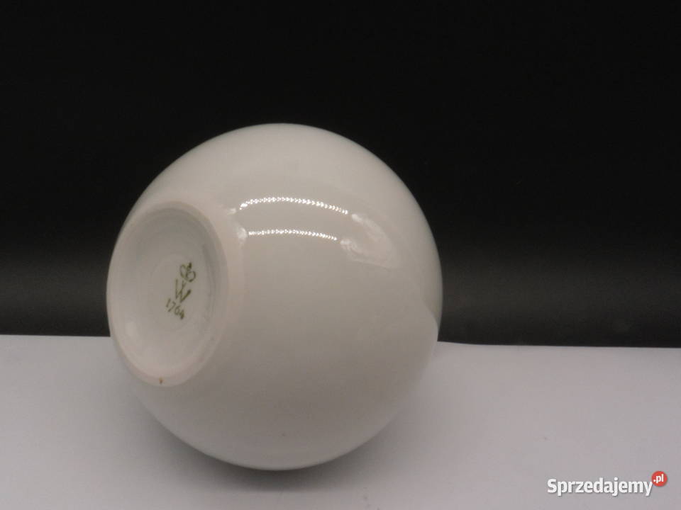 Unikatowy Wazon Kugelvase Wallendorf lata 60 Porcelana i szkło Raszków