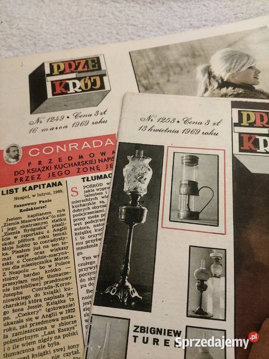Zestaw 2 gazety przekrój z 1969 roku 1249 i 1253
