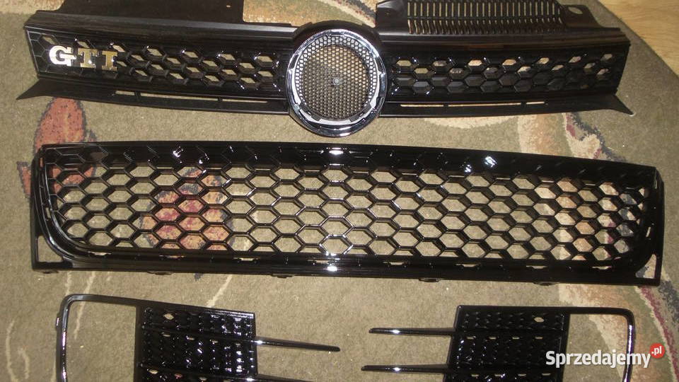 Vw Golf VI Gti atrapazderzaka przedniego Czarny części blacharskie Łódź sprzedam
