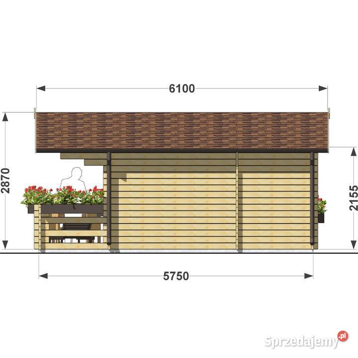 Domek letniskowy Horton 645 z tarasem mazowieckie Dziekanów Polski