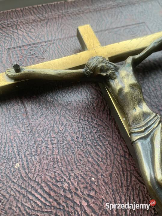 Krzyż na ścianę Mosiężny łódzkie