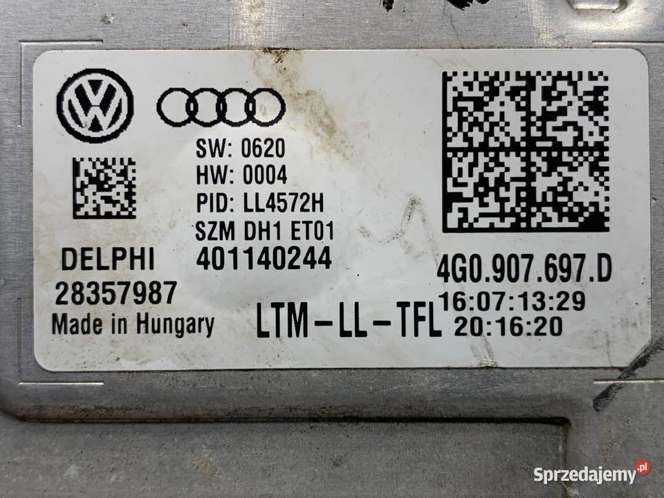 MODUŁ SKRĘTU REFLEKTORA AUDI A4 B8 4G0907697D podkarpackie