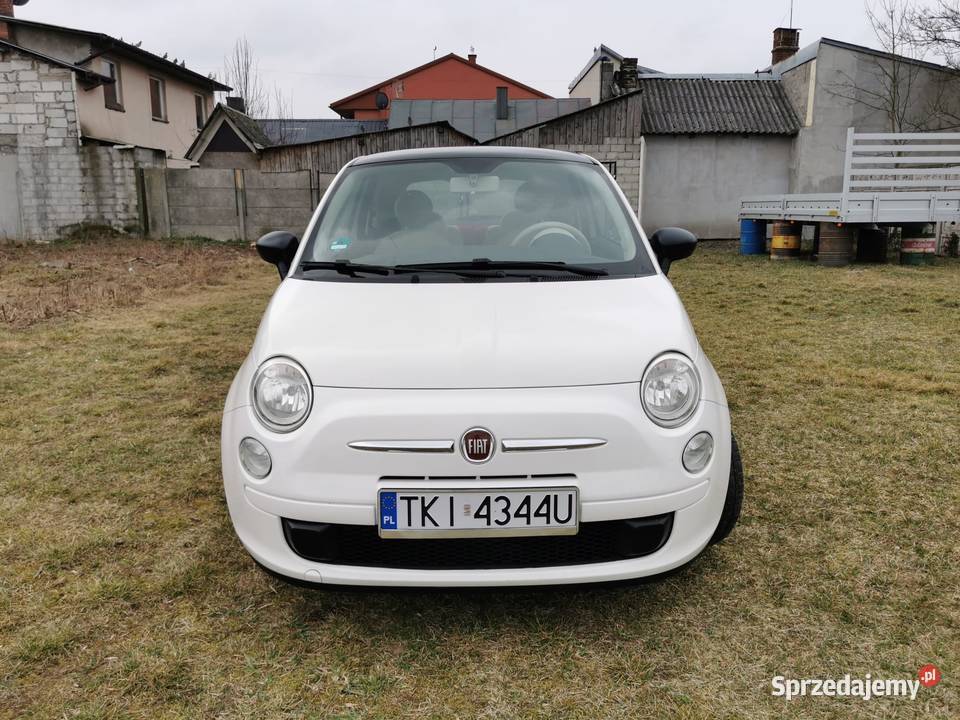 Fiat 500 12 biała perła NAVI 147000km świętokrzyskie Niwy sprzedam
