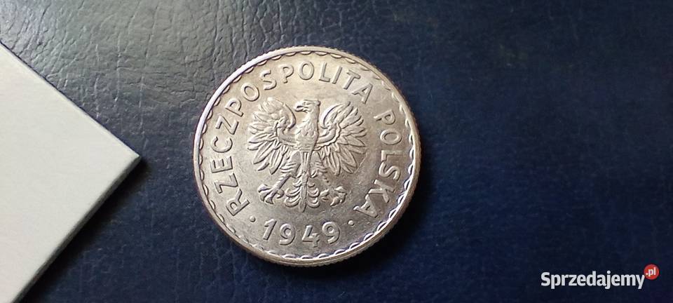 Stare monety 1 złoty 1949 AL piękna PRL Polska Kolekcje Lesko
