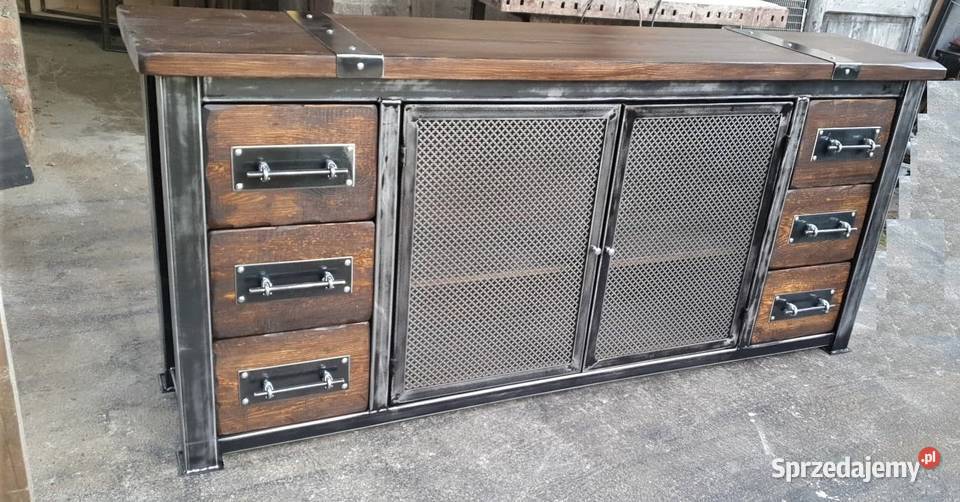 Industrialna komoda TV szafka loft Warszawa