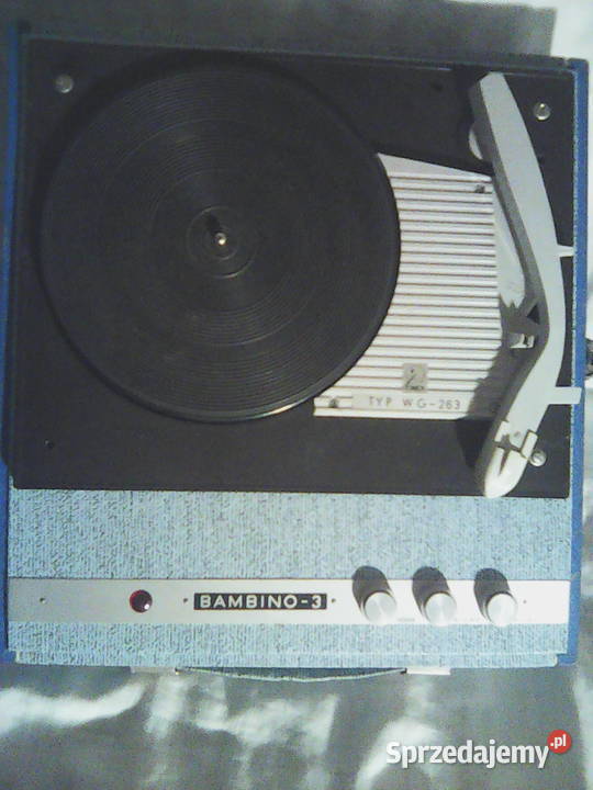 Gramofon WG263 Bambino 3 z 1970r NIE WYSYŁAM Gramofony Gramofony Piotrków Trybunalski