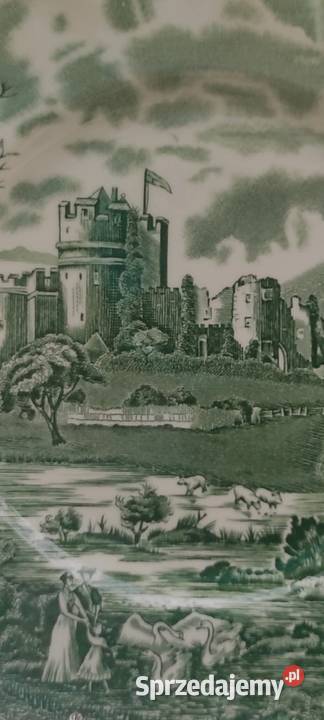 0LD ENGLANDCASTLE STORY JOHNSON BROTHERS GREEN łódzkie Pabianice