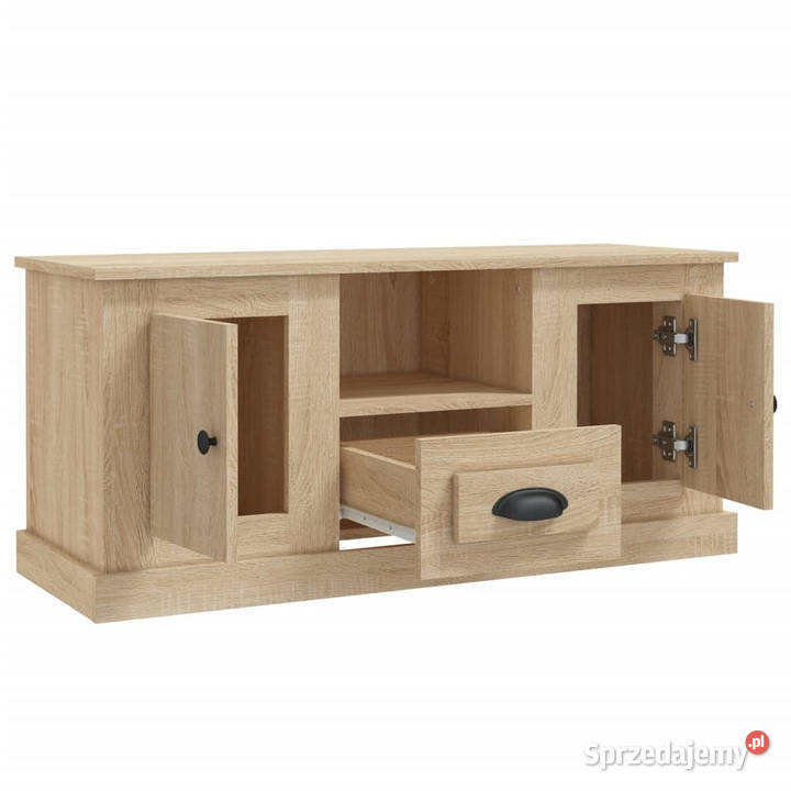 Szafka pod TV dąb sonoma 100x355x45 materiał RTV Warszawa