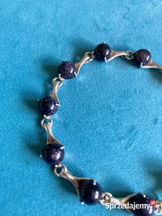 Nowy komplet srebro bransoletka kolczyki Noc srebrne podkarpackie Nisko