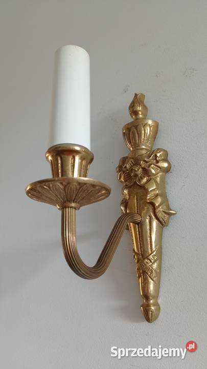 Stare mosiężne kinkiety Włocławek