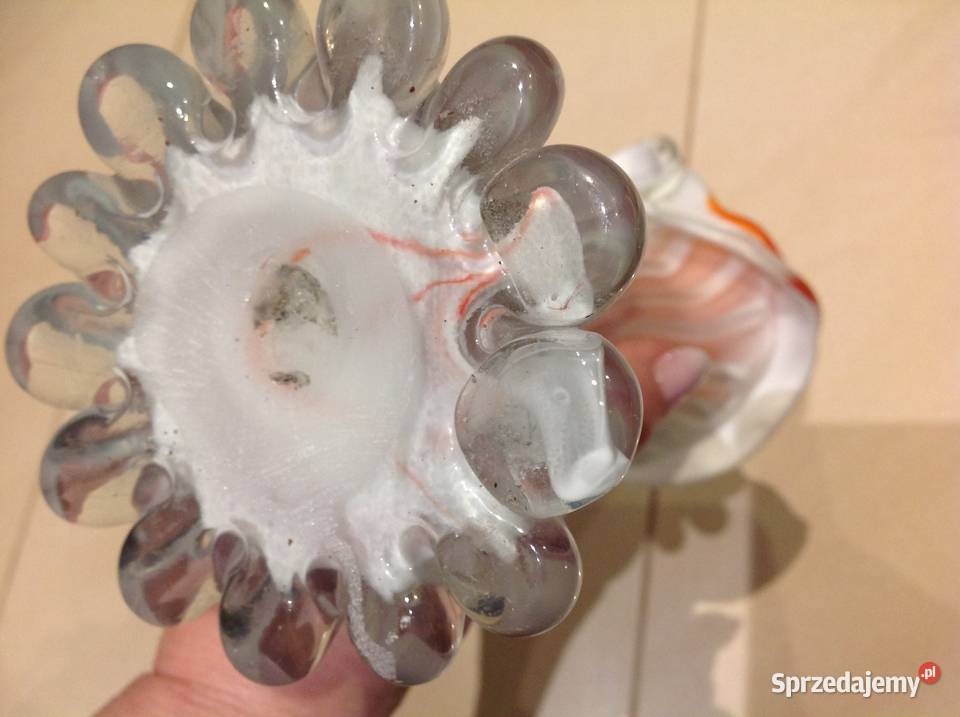 Wazon Szklany Kalia MURANO Rwaniec STARY Nowa Sól sprzedam