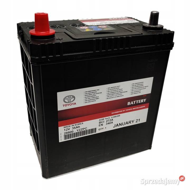 TOYOTA Akumulator 12V 35Ah AGM 28800YZZPC OE Kąty Wrocławskie