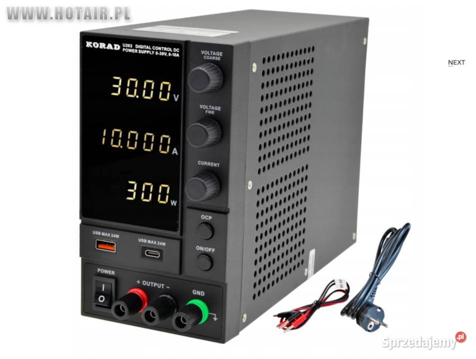 OUTLET Zasilacz laboratoryjny KORAD U203 30V 10A Zawiercie