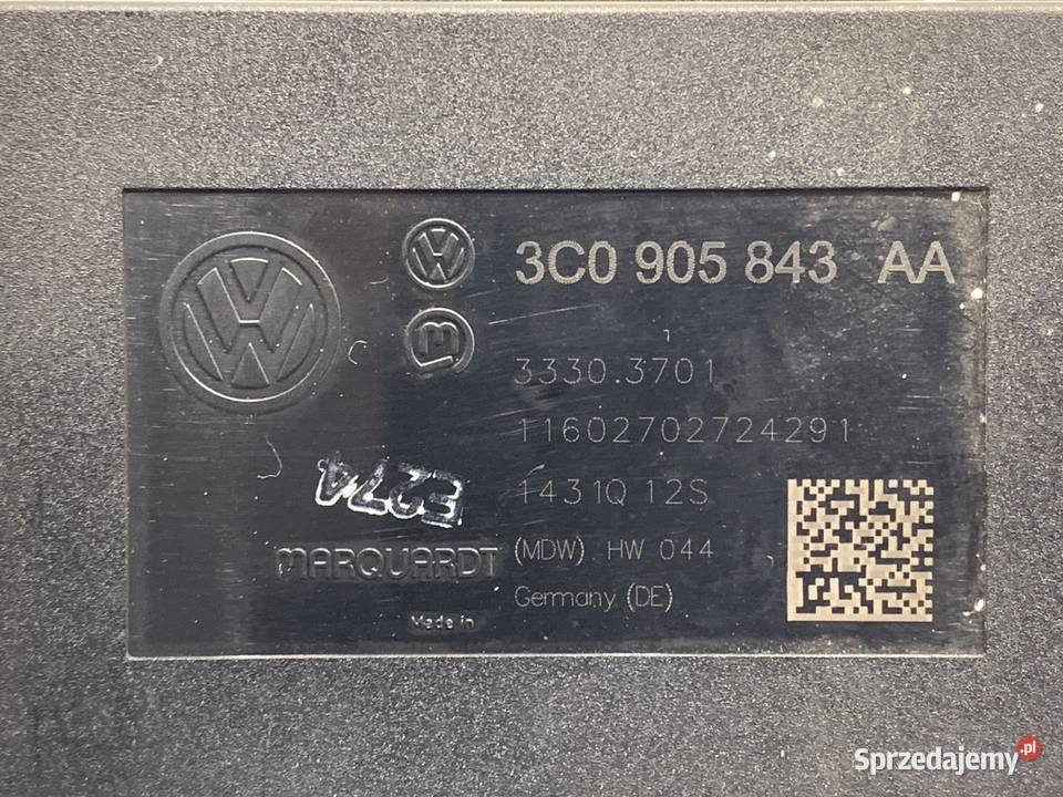STACYJKA VW PASSAT B7 3C0905843AA 20 170 1015